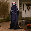 6FT Animatronic Grim Reaper with Chain – Sound-Activated Halloween Yard Prop