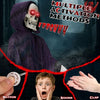 6FT Animatronic Grim Reaper with Chain – Sound-Activated Halloween Yard Prop