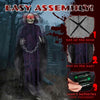6FT Animatronic Grim Reaper with Chain – Sound-Activated Halloween Yard Prop