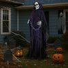 6FT Animatronic Grim Reaper with Chain – Sound-Activated Halloween Yard Prop
