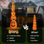 9FT Halloween Inflatable Stacked Pumpkins with LED Lights
