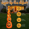 9FT Halloween Inflatable Stacked Pumpkins with LED Lights