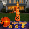 9FT Halloween Inflatable Stacked Pumpkins with LED Lights
