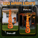 9FT Halloween Inflatable Stacked Pumpkins with LED Lights