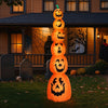 9FT Halloween Inflatable Stacked Pumpkins with LED Lights