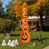 9FT Halloween Inflatable Stacked Pumpkins with LED Lights